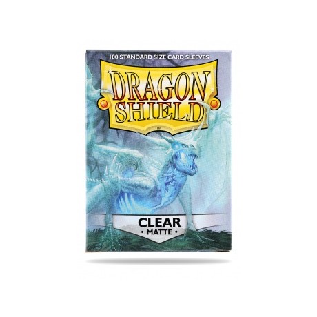[JDC] Dragon Shield Standard Sleeves - Matte Clear (100 Fundas)