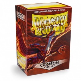 [AJC] Dragon Shield Standard Sleeves - Matte Crimson (100 Fundas)