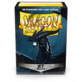 [AJC] Dragon Shield Standard Sleeves - Matte Jet (100 Fundas)