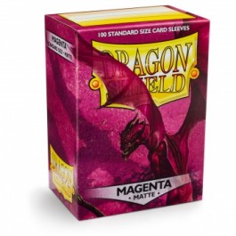 [AJC] Dragon Shield Standard Sleeves - Matte Magenta (100 Fundas)