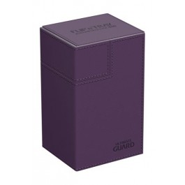 [ULT] Ultimate Guard Flip´n´Tray Deck Case 80+ Caja de Cartas Tamaño Estándar XenoSkin Violeta