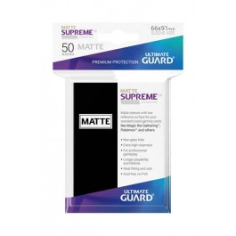 [ULT]Ultimate Guard Supreme UX Sleeves Fundas de Cartas Tamaño Estándar Negro (50)
