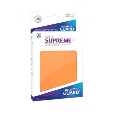 [ULT]Ultimate Guard Supreme UX Sleeves Fundas de Cartas Tamaño Estándar Amarillo Mate (80)