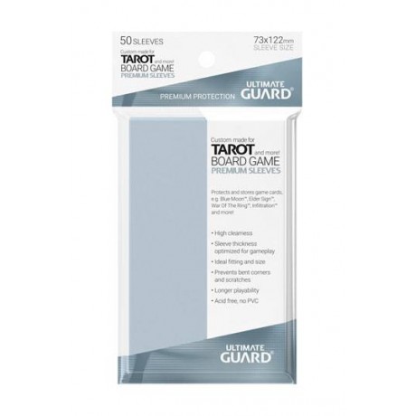 [ULT] Ultimate Guard Premium Soft Sleeves Fundas de Cartas Tamaño Estándar Transparente 66x93mm (50)