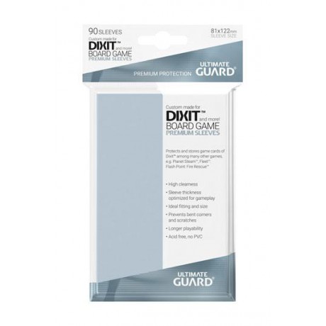 [ULT] Ultimate Guard Premium Soft Sleeves Fundas de Cartas Tamaño Estándar Transparente 66x93mm (50)