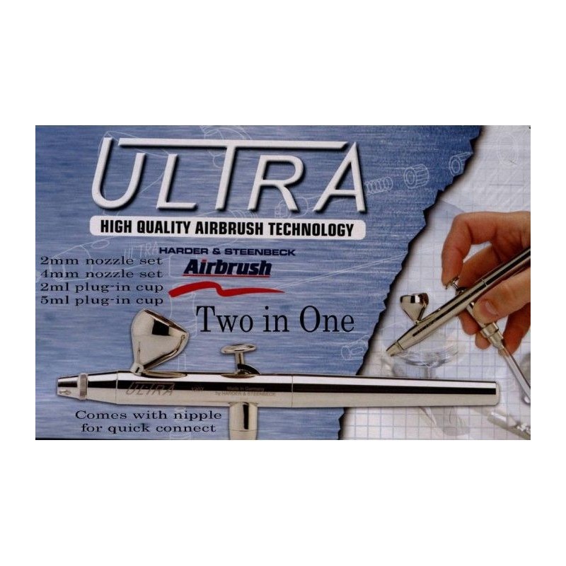 ACP] AEROGRAFO ULTRA 2 en 1 - (0.2 mm + 0.4mm) - shark games