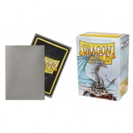 [AJC] Dragon Shield Standard Sleeves - Matte Silver (100 Sleeves)