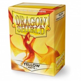 [AJC] Dragon Shield Standard Sleeves - Matte Yellow (100 Sleeves)
