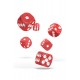 [OAK] Oakie Doakie Dice Dados D6 16 mm Marble - Rojo (12)