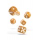 [OAK] Oakie Doakie Dice Dados D6 16 mm Marble - Naranja (12)