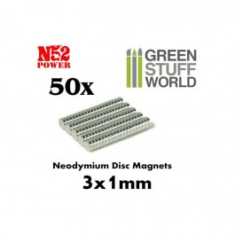 [AGS] IMANES DE NEODIMIO 3MM X 1MM (N52)