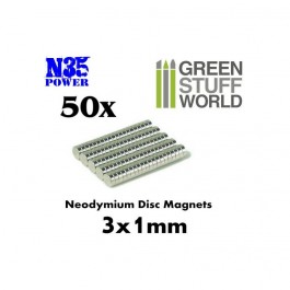 [AGS] IMANES DE NEODIMIO 3MM X 1MM (N35)