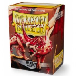 [AJC] Dragon Shield Matte Sleeves - Ruby (100 Fundas)