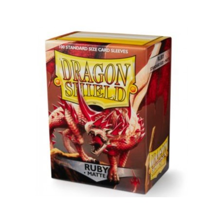 [AJC] Dragon Shield Matte Sleeves - Ruby (100 Fundas)