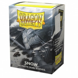 [AJC] Dragon Shield Dual Matte Sleeves - Snow 'Nirin' (100 Sleeves)