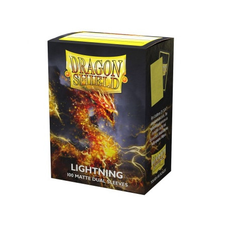 [AJC] Dragon Shield Dual Matte Sleeves - Lightning 'Ailia' (100 Sleeves)