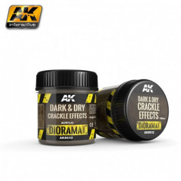 [AKI] Dark & Dry Crackle Effects - 100ml (Acrylic)