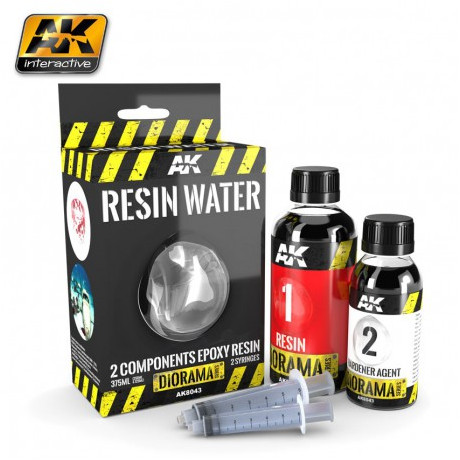[AKI] Resin Water 2-Components Epoxy Resin - 375ml (Enamel)