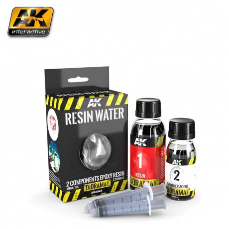 [AKI] Resin Water 2-Components Epoxy Resin - 180ml (Enamel)