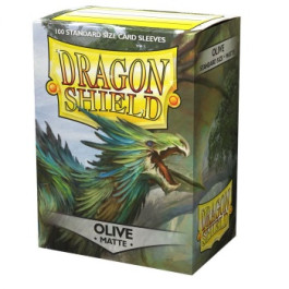 [AJC] Dragon Shield Standard Sleeves - Matte Olive (100 Sleeves)