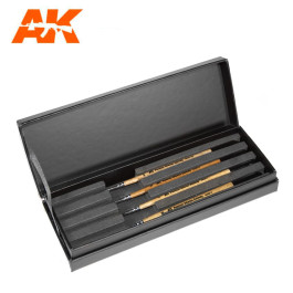 [AKI] Premium AK Siberian Kolinsky 4 Brush Case (AKSK-10)