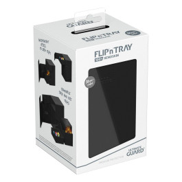 [ULT]Ultimate Guard Flip´n´Tray Deck Case 100+ Caja de Cartas Tamaño Estándar XenoSkin NEGRO