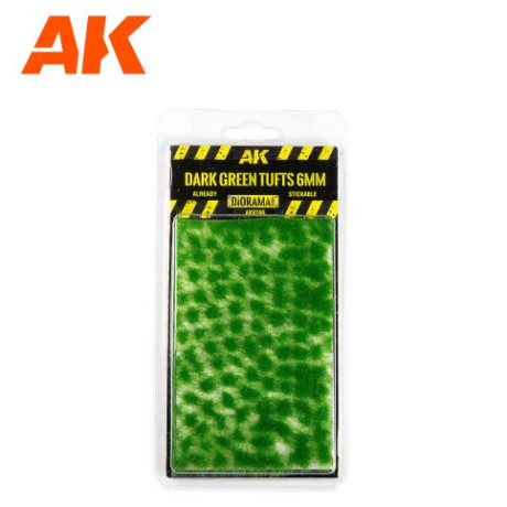 [AKI] DARK GREEN TUFTS 6MM