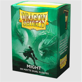 [AJC] DRAGON SHIELD STANDARD SIZE MATTE DUAL SLEEVES - MIGHT (100 SLEEVES)