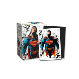 [AJC] DRAGON SHIELD STANDARD SIZE LICENSE SLEEVES - SUPERMAN CORE (FULL COLOR VARIANT) (100 SLEEVES)