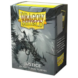 [AJC] DRAGON SHIELD SLEEVES - STANDARD SIZE - MATTE DUAL - JUSTICE (100 SLEEVES)