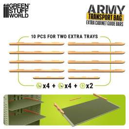 [AGS] Carriles extra para Maletines de transporte de miniaturas