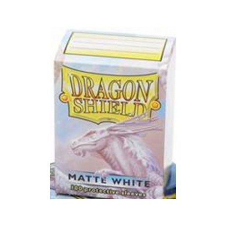 [JDC] Dragon Shield Standard Sleeves - Matte White (100 Fundas)